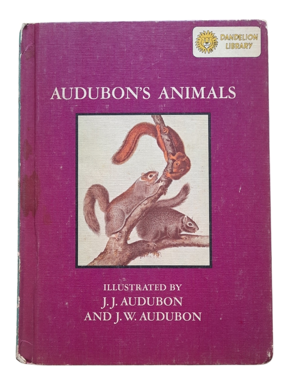 Audubon’s Animals Illustrated Book - Magenta Cover by J.J. Audubon